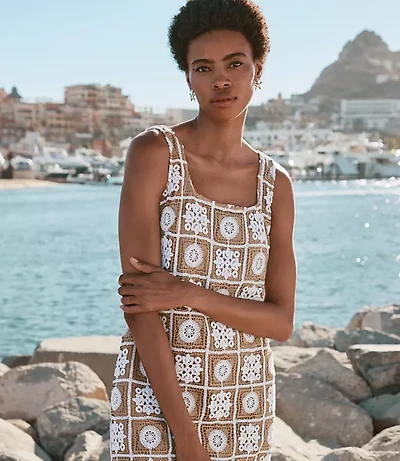 Crochet Tank Mini Dress