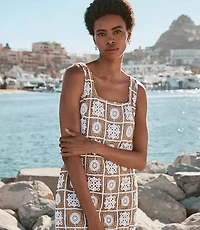 Crochet Tank Mini Dress