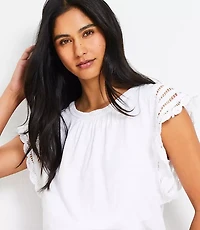 Crochet Flutter Top