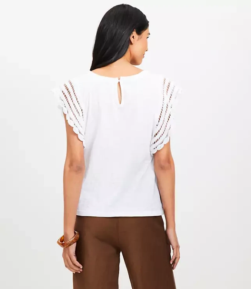 Crochet Flutter Top
