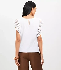 Crochet Flutter Top