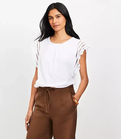 Crochet Flutter Top