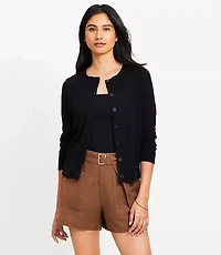 Petite Modern Crew Neck Cardigan