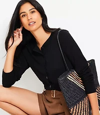 Petite Modern Crew Neck Cardigan