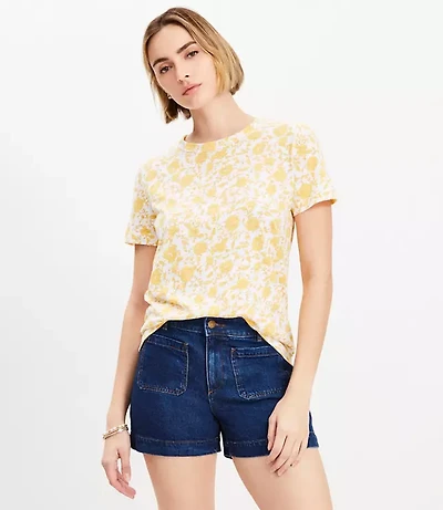 Floral Everyday Crew Tee