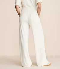 Lou & Grey Heathered Signaturesoft Wide Leg Pants