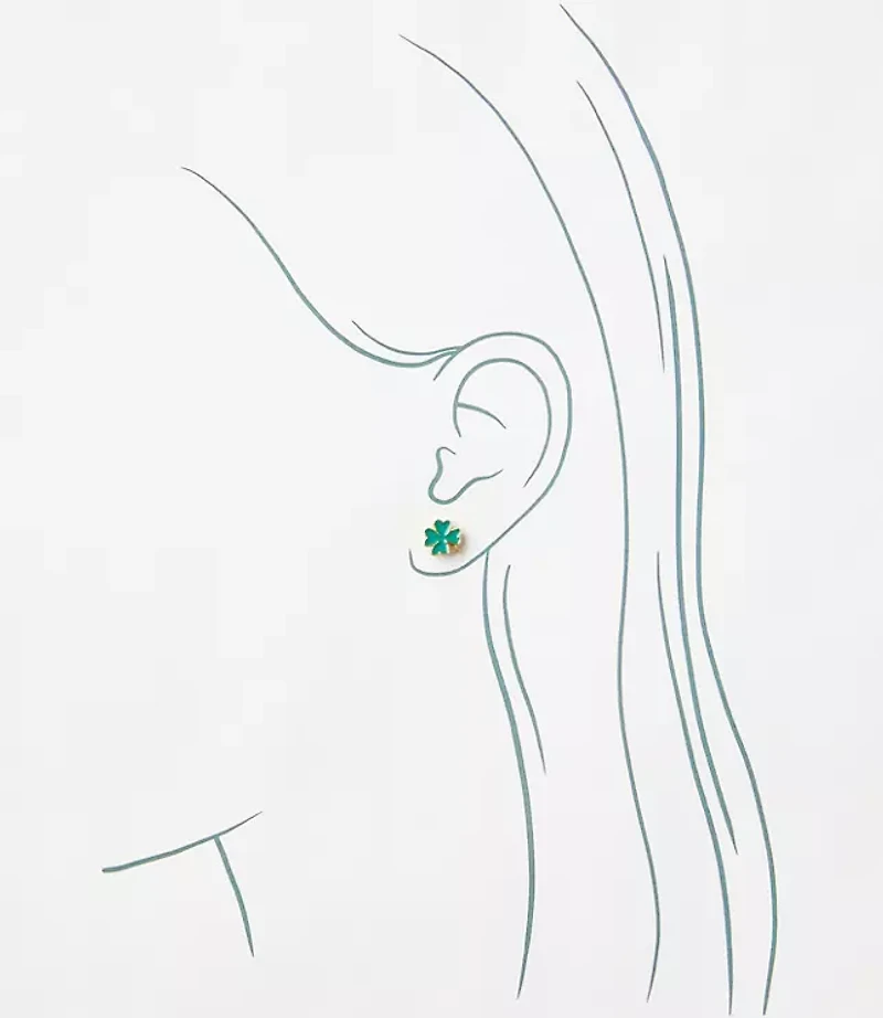 Clover Stud Earring Set
