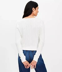 Brushed Pointelle Tee