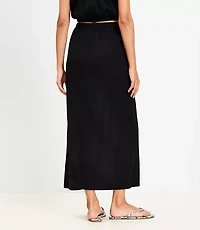 LOFT Beach Crinkle Midi Skirt