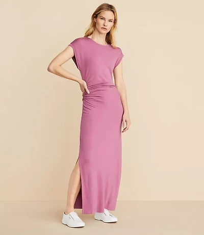 Lou & Grey Signaturesoft Side Cinched Midi Dress