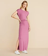Lou & Grey Signaturesoft Side Cinched Midi Dress