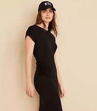 Lou & Grey Signaturesoft Side Cinched Midi Dress