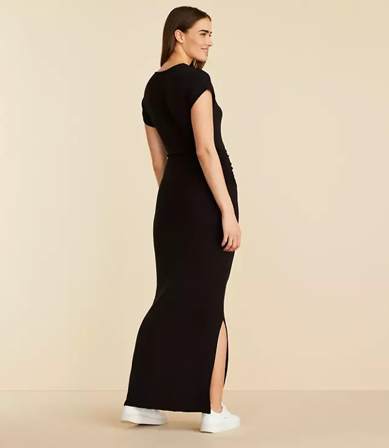 Lou & Grey Signaturesoft Side Cinched Midi Dress