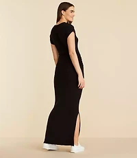 Lou & Grey Signaturesoft Side Cinched Midi Dress