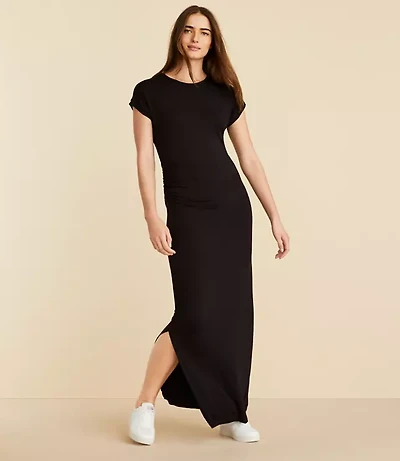 Lou & Grey Signaturesoft Side Cinched Midi Dress