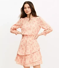 Petite Meadow Tiered Ruffle Mini Dress