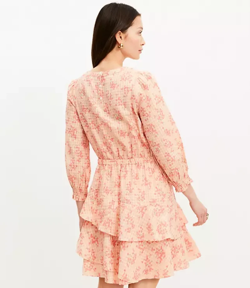 Petite Meadow Tiered Ruffle Mini Dress