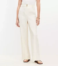 Petite Double Button Stovepipe Pants