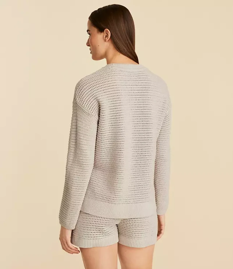Lou & Grey Mesh Tunic Sweater