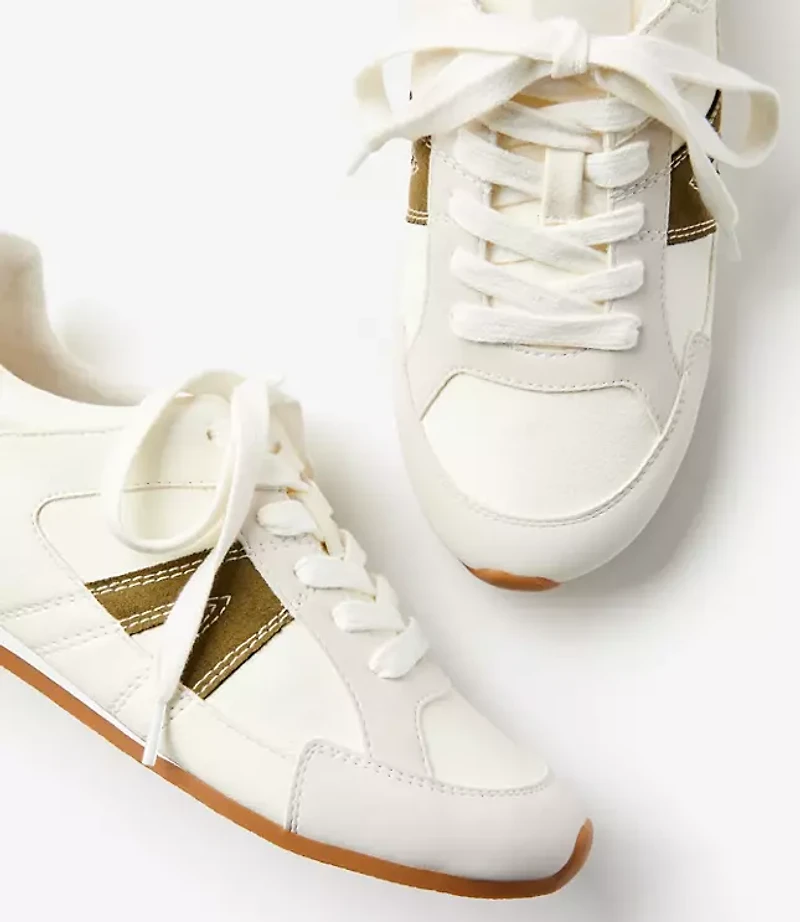 Metallic Low Profile Sneakers