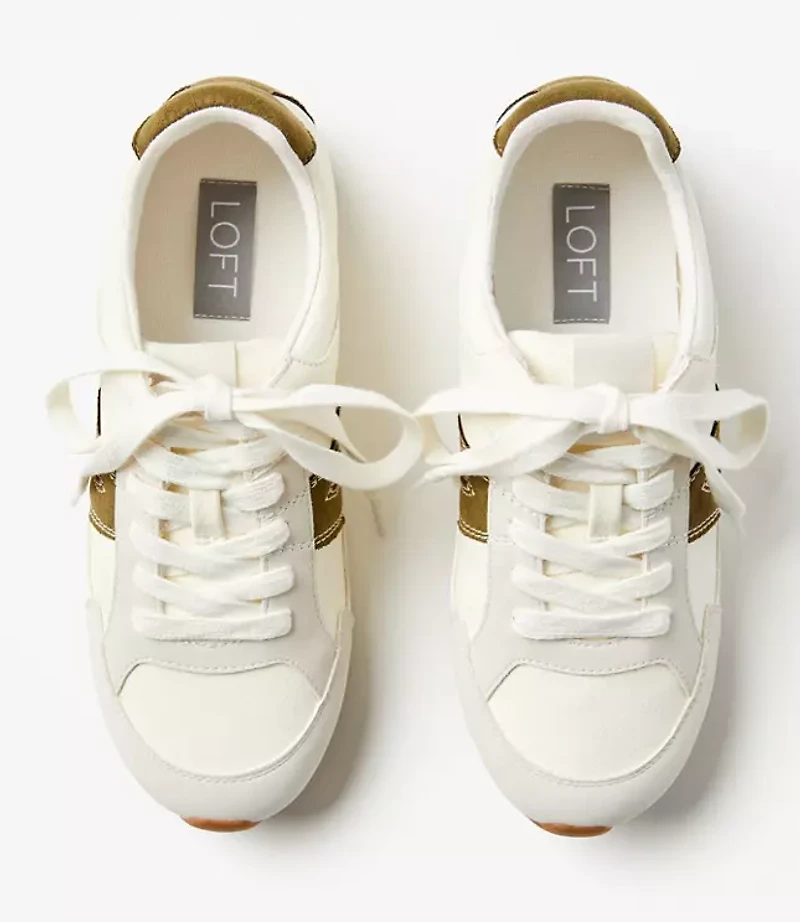 Metallic Low Profile Sneakers
