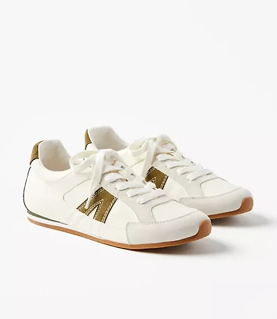 Metallic Low Profile Sneakers