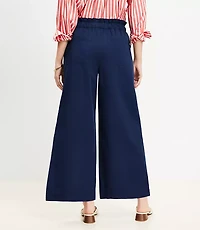 Breezy Wide Leg Ankle Pants in Twill