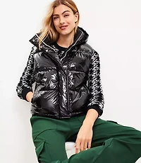 Lou & Grey Hooded Active Puffer Vest