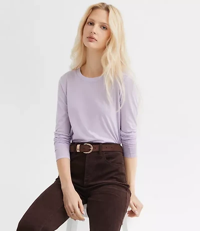 Petite Long Sleeve Everyday Tee