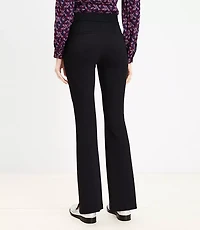 Split Hem Flare Pants Twill