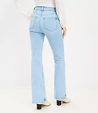 High Rise Slim Flare Jeans in Light Wash