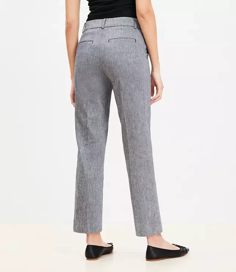 Riviera Slim Pants Linen Blend