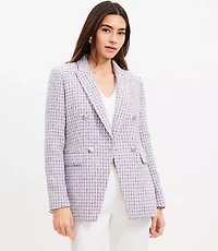 Tweed Double Breasted Blazer