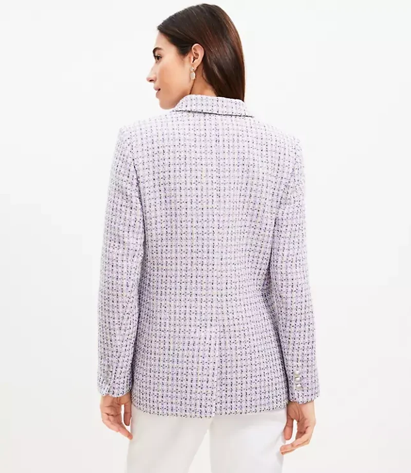 Tweed Double Breasted Blazer