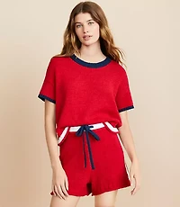 Lou & Grey Sporty Sweater Shorts
