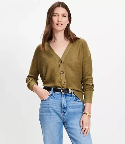 Drop Shoulder Cardigan