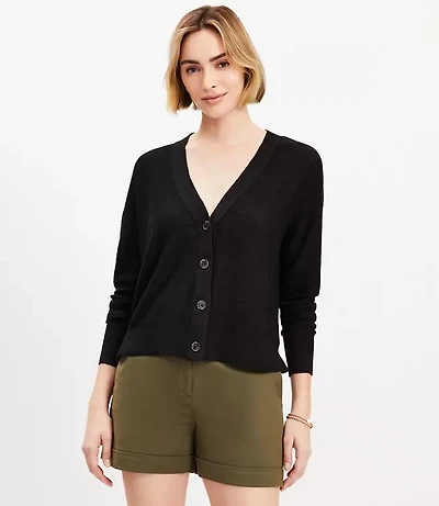 Drop Shoulder Cardigan