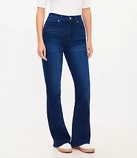 Curvy High Rise Slim Flare Jeans Dark Wash