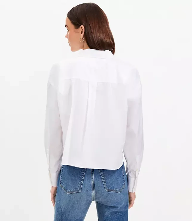 Petite Poplin Modern Pocket Shirt