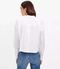 Petite Poplin Modern Pocket Shirt