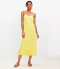 Bias Midi Slip Dress