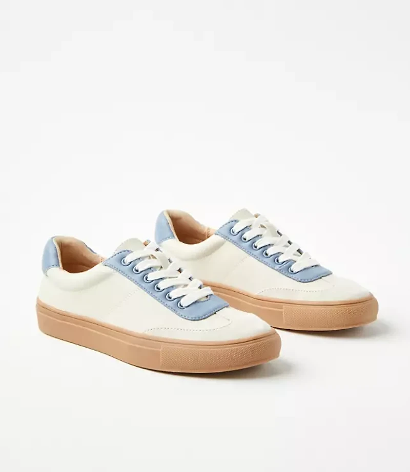 Varsity Lace Up Sneakers