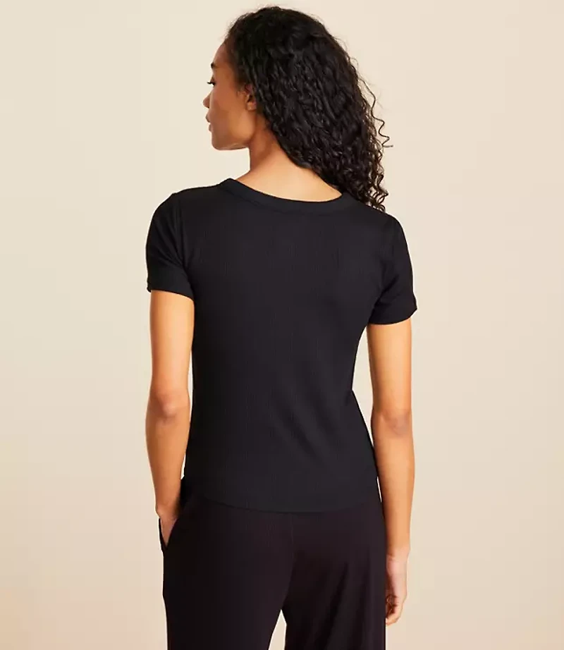 Lou & Grey Ribbed Bra Tee