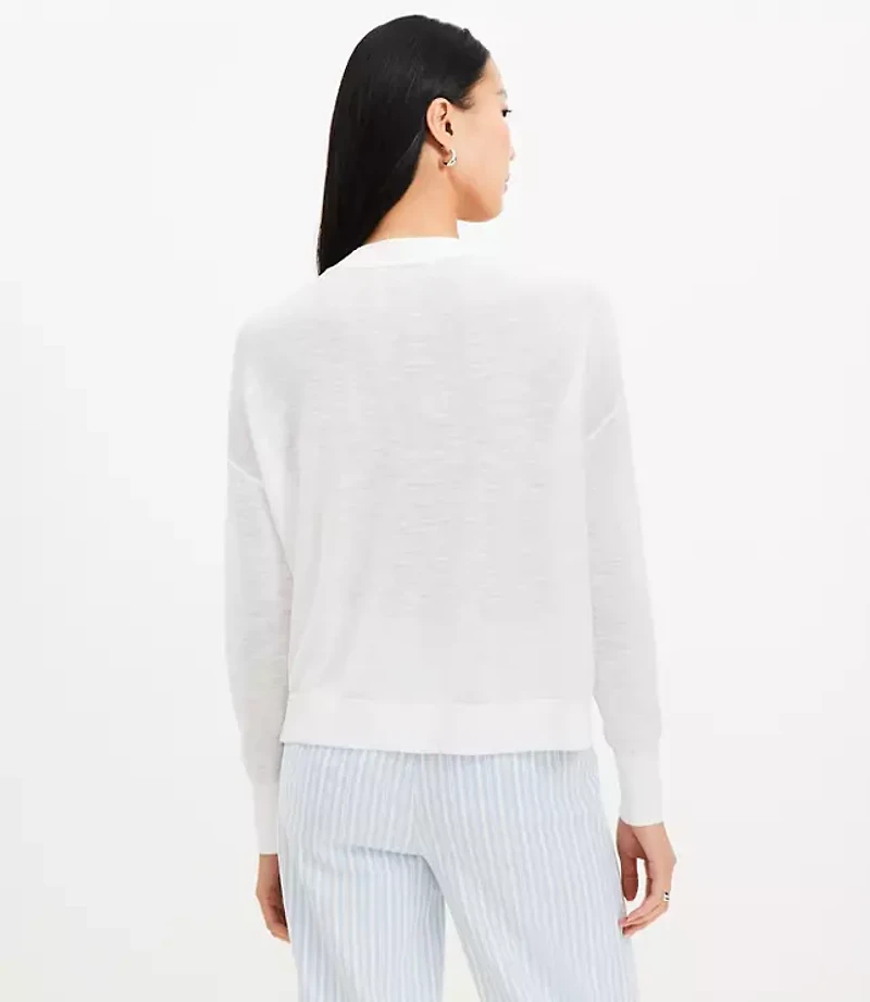 Petite Drop Shoulder Cardigan