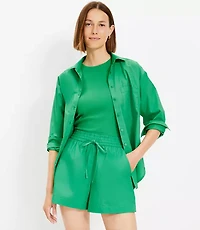 Pull On Shorts Poplin