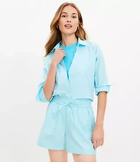 Pull On Shorts Poplin