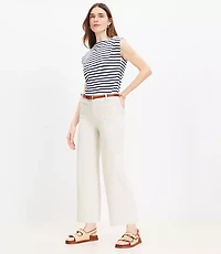 Tall Palmer Wide Leg Crop Pants Twill