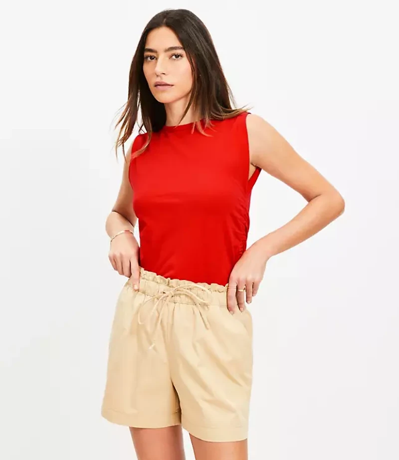 Petite Ruched Tank Top