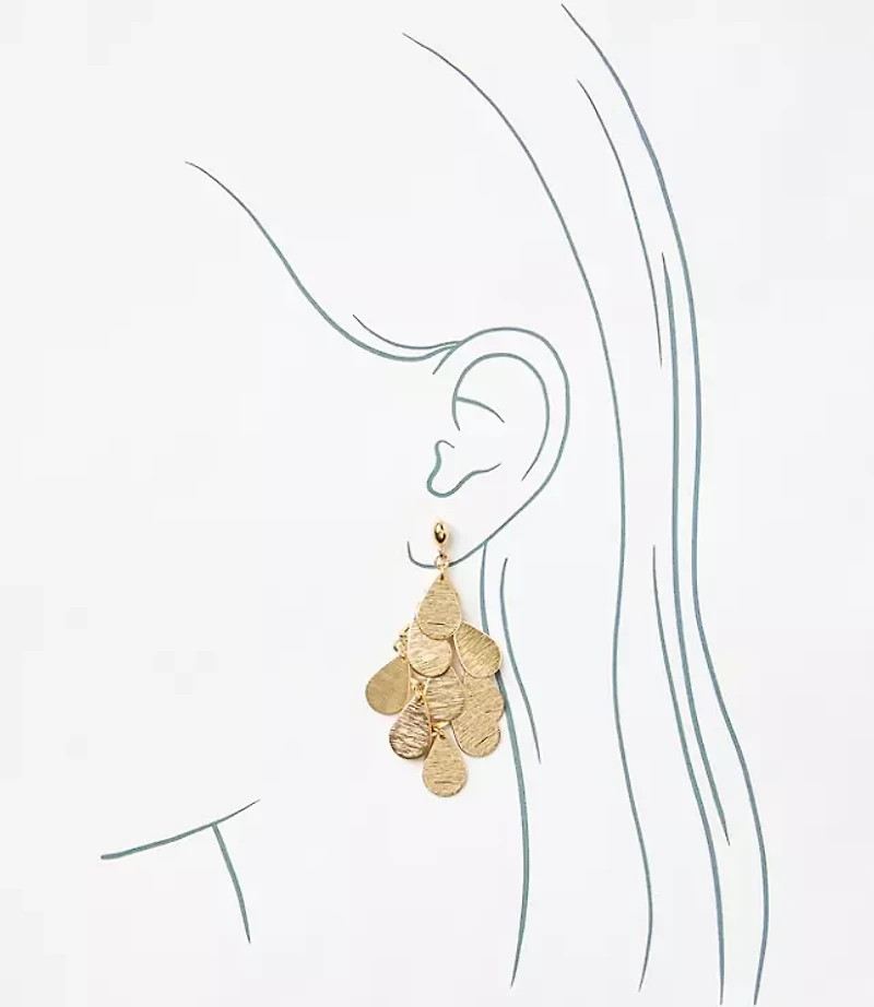 Metallic Chandelier Earrings