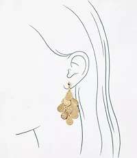 Metallic Chandelier Earrings